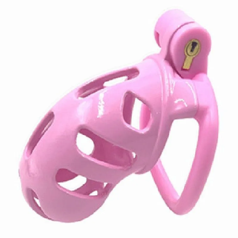 Pink Resin Chastity Cage Q403028
