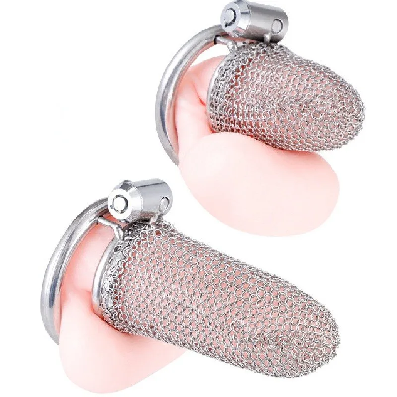 Stainless Steel Mesh Chastity Cage Q404026