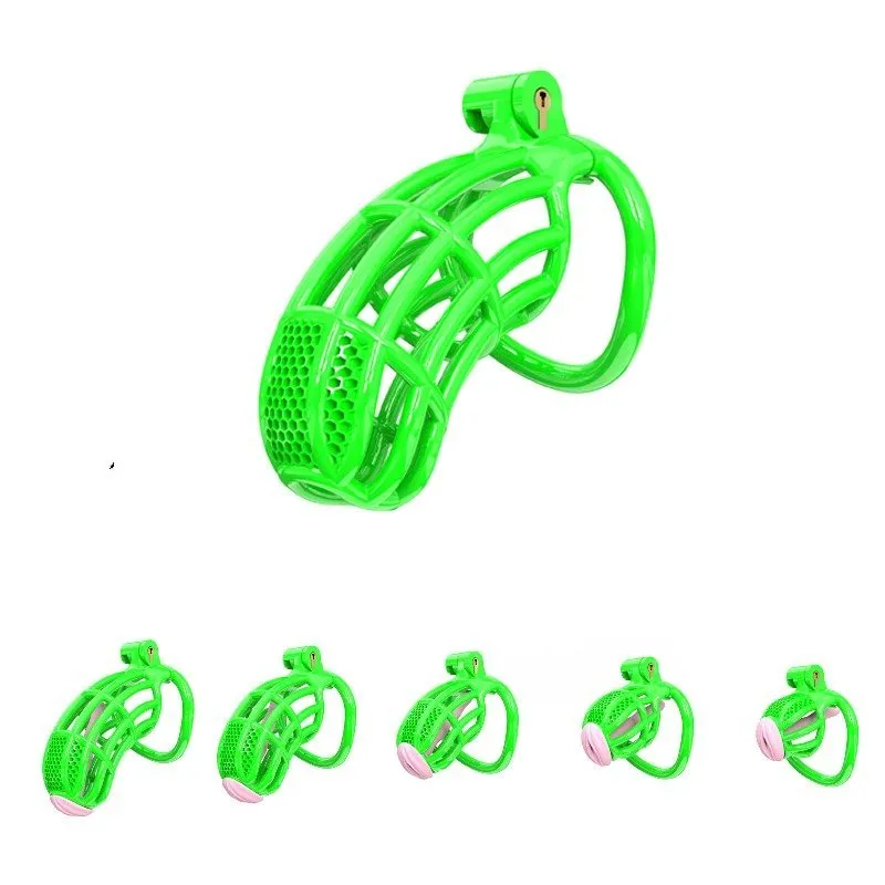Green 3D Chastity Cage Q407608