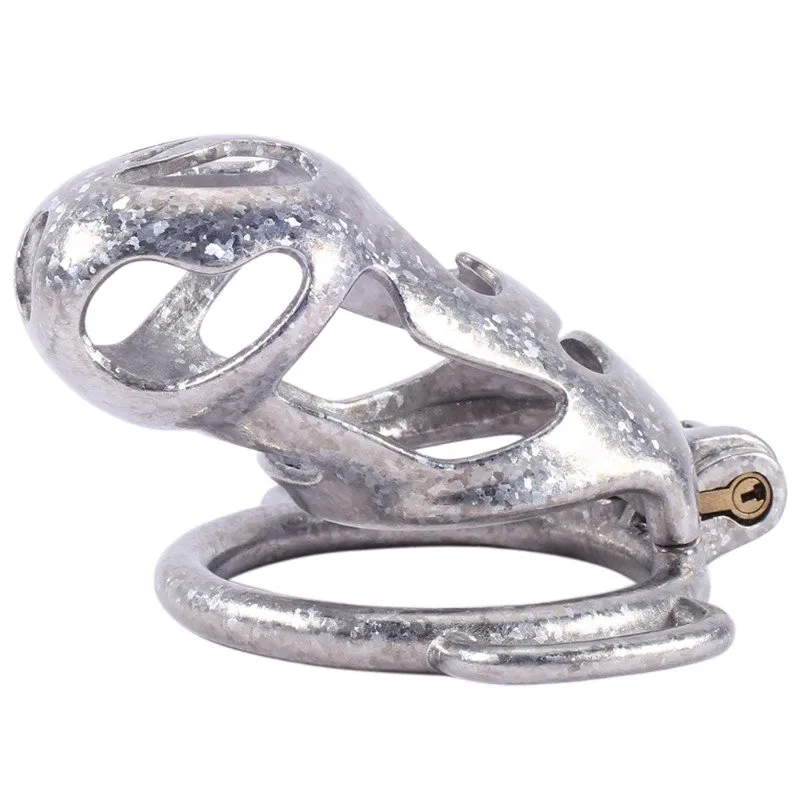 Pure Titanium Devil’s Head Chastity Cage Q610002